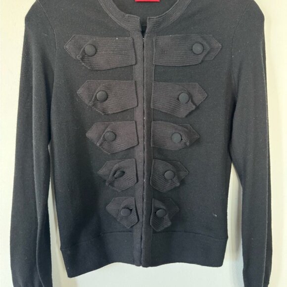 Hugo Boss Black Cardigan with Decorative Front Detailing | Size M - Picture 4 of 16